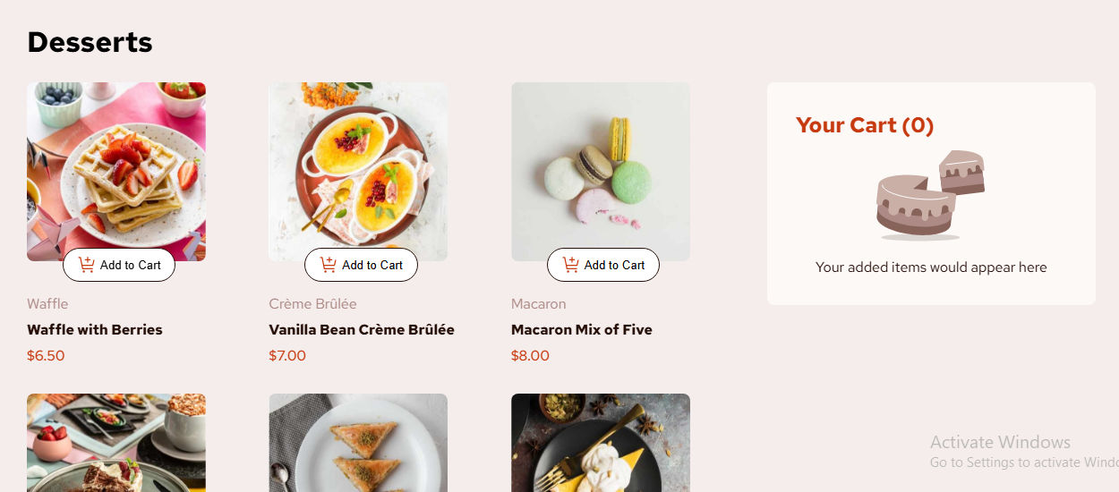 Product List with Card